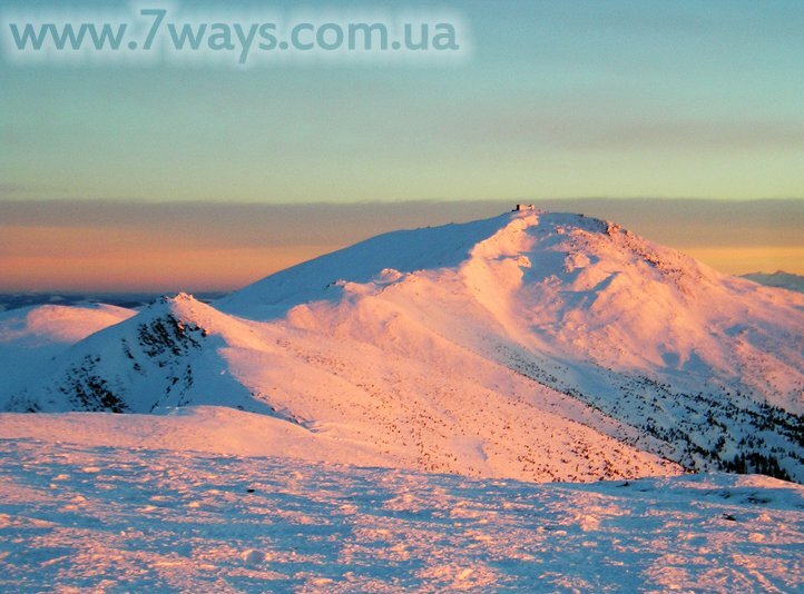 Карпаты, зимняя гора Поп-Иван (Черногора) Карпаты, гора Поп-Иван (Черногора) зимой