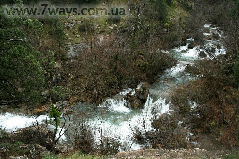 Чернореченский каньон в марте Чернореченский каньон в марте
