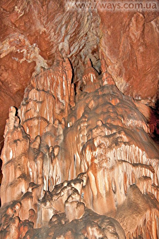 Пещера Скельская - сталагмиты Пещера Скельская - сталагмиты
