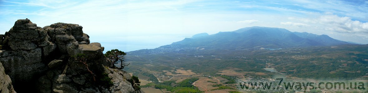 Южный берег Крыма - панорама с Демерджи Южный берег Крыма - панорама с Демерджи