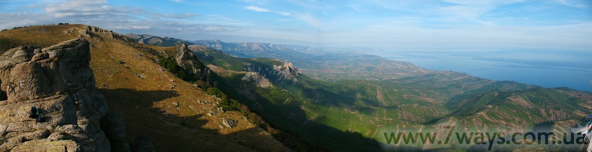 Южный берег Крыма: вид в сторону Судака Южный берег Крыма: вид в сторону Судака