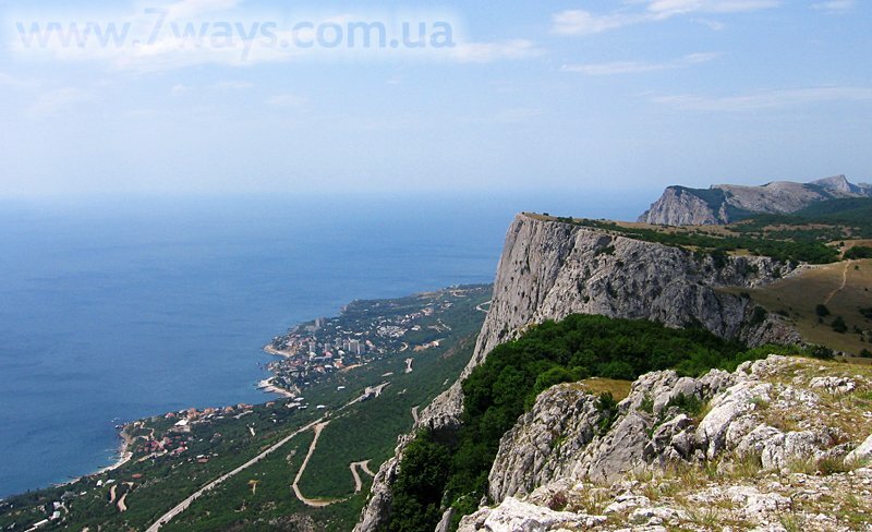 Южный берег Крыма - кромка обрывов Южный берег Крыма - кромка обрывов