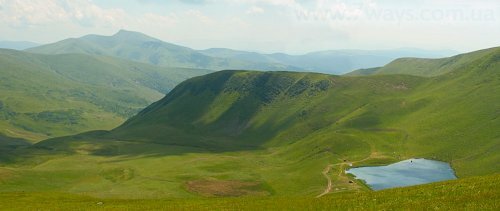 Поход в Карпаты  - озеро Догяска