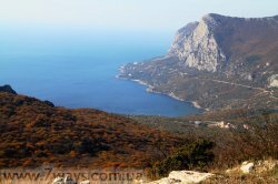 Поход в Крым - вид на бухту Ласпи