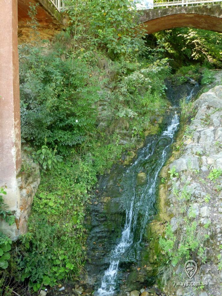 Водопад Сыкавка и мостик над ним Водопад Сыкавка и мостик над ним