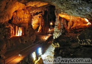 Мраморная пещера, Крым.